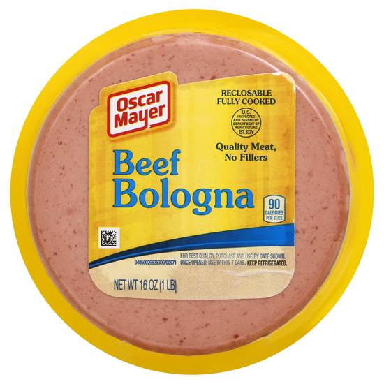 Oscar Mayer Beef Bologna Package