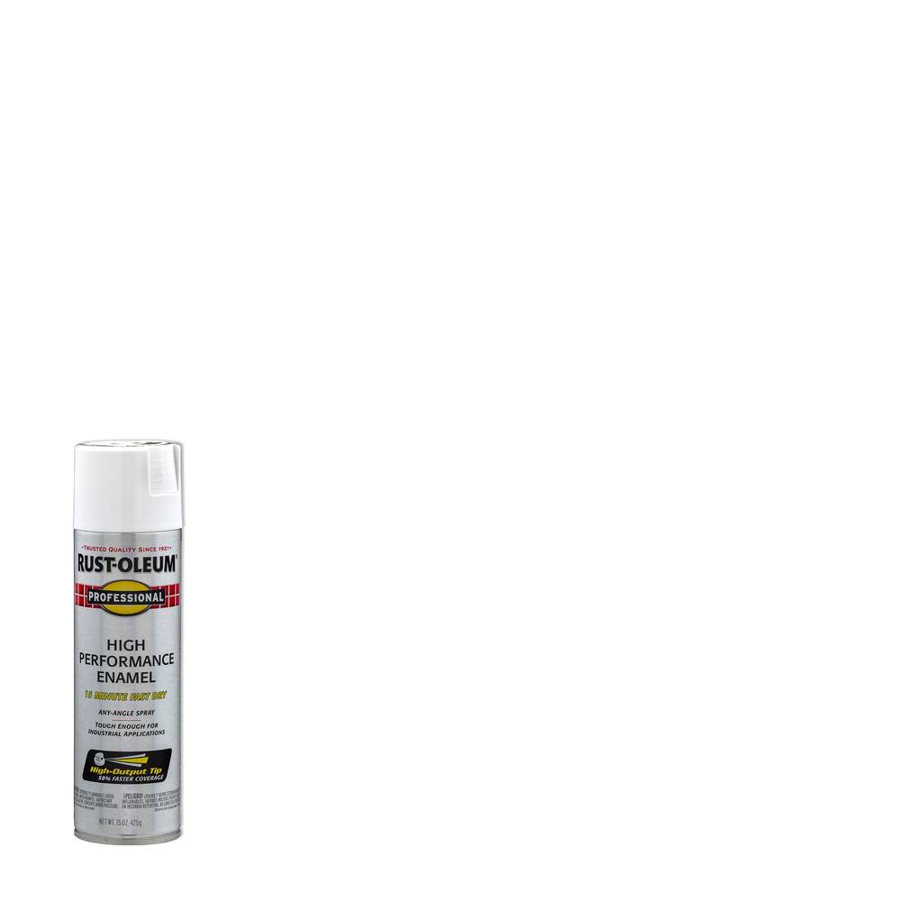 Rust-Oleum Professional Flat White Spray Paint (NET WT. 15-oz) | 7590838