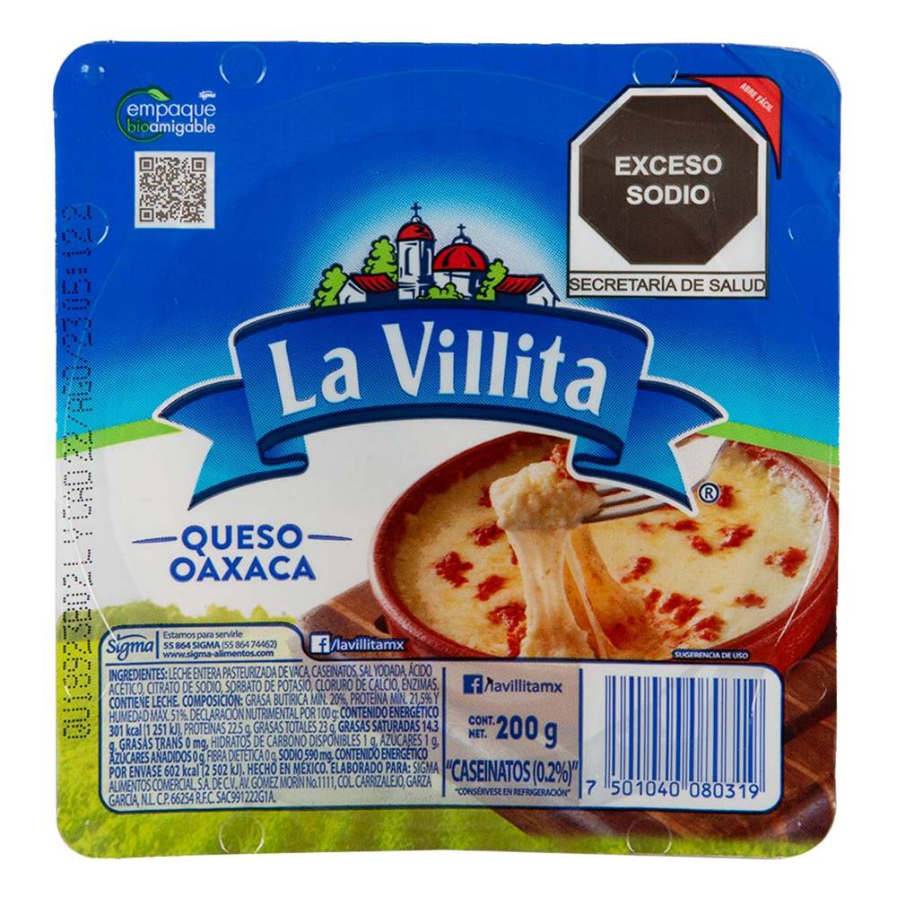 La Villita · Queso estilo oaxaca (200 g)