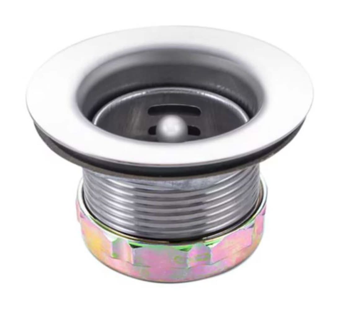 allen + roth 2.8-in Stainless steel Rust Resistant Strainer with Lock Mount Included | KY-1021