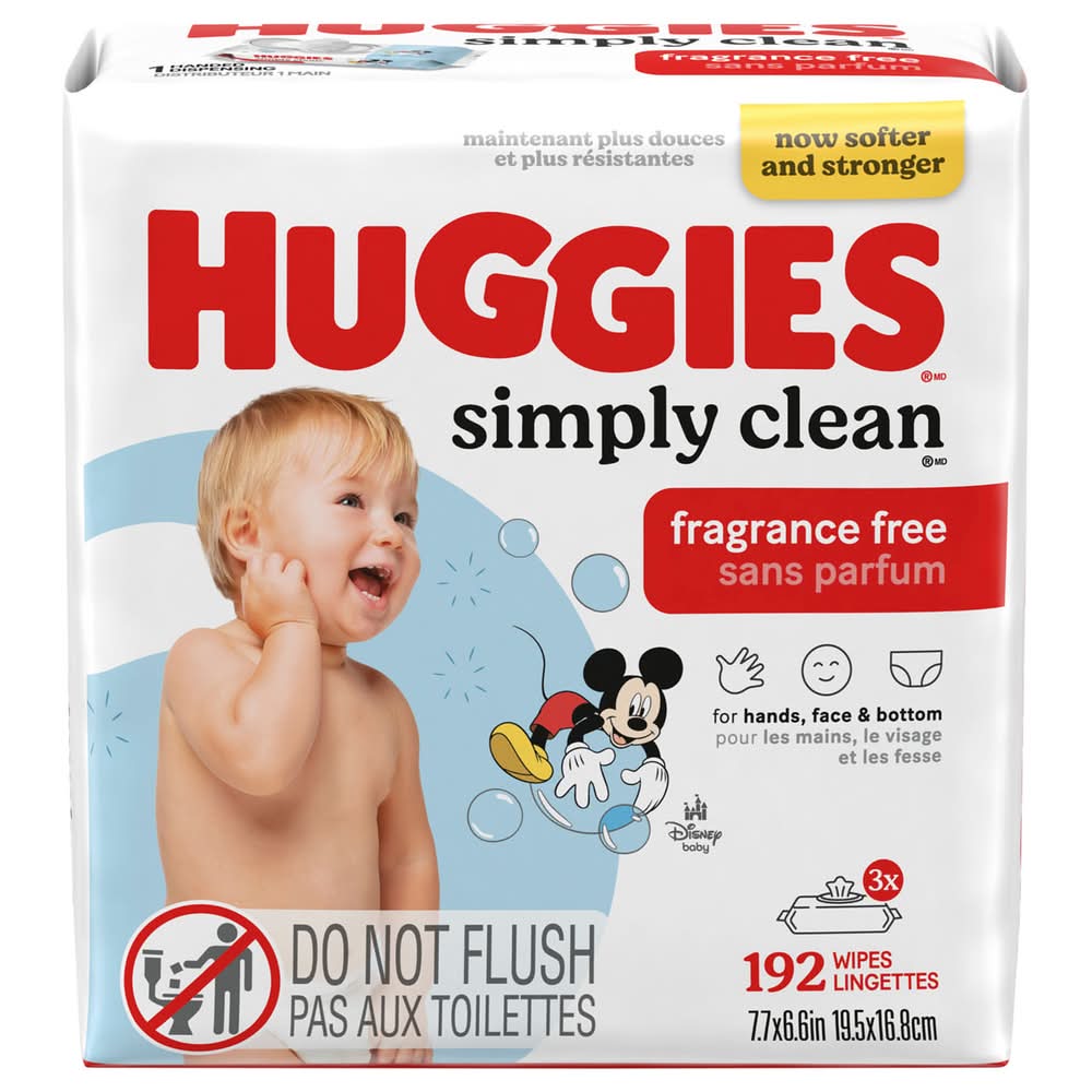 Huggies Simply Clean Wipes, Disney Baby, Fragrance Free