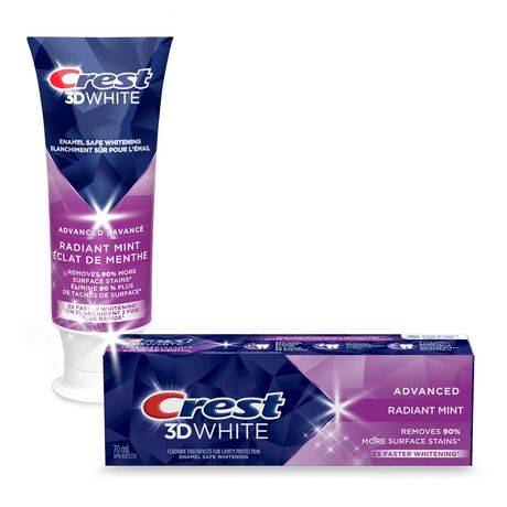 Crest 3d White Advanced Radiant Mint Toothpaste (70 ml)