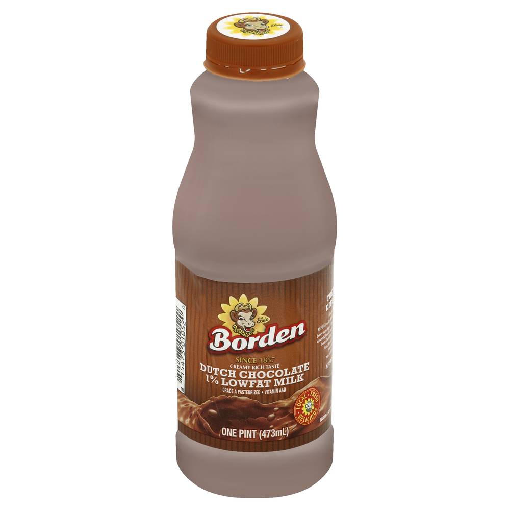 Borden Dutch 1% Lowfat Milk, Chocolate (1 pint)