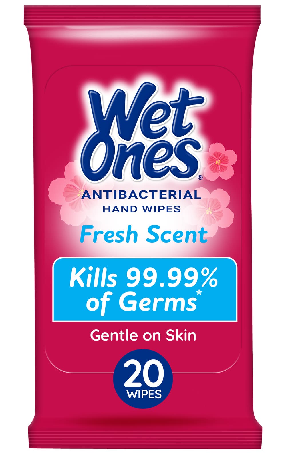 Wet Ones Travel Size Fresh Scent Wipes, 5.5 " x 7.5 " (20 ct)