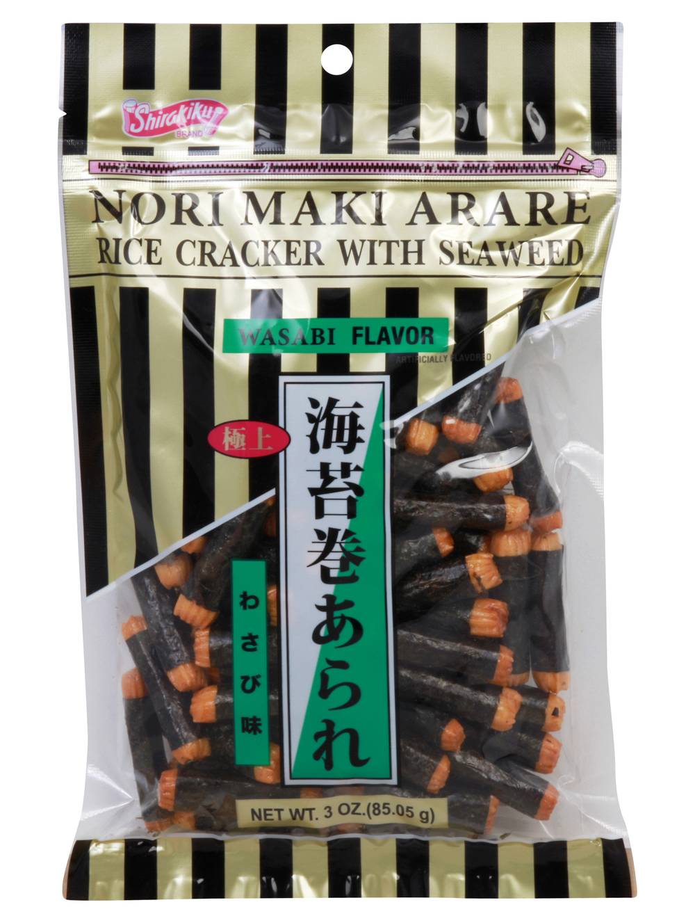 Shirakiku Nori Maki Arare Rice Cracker With Seaweed (3 oz)