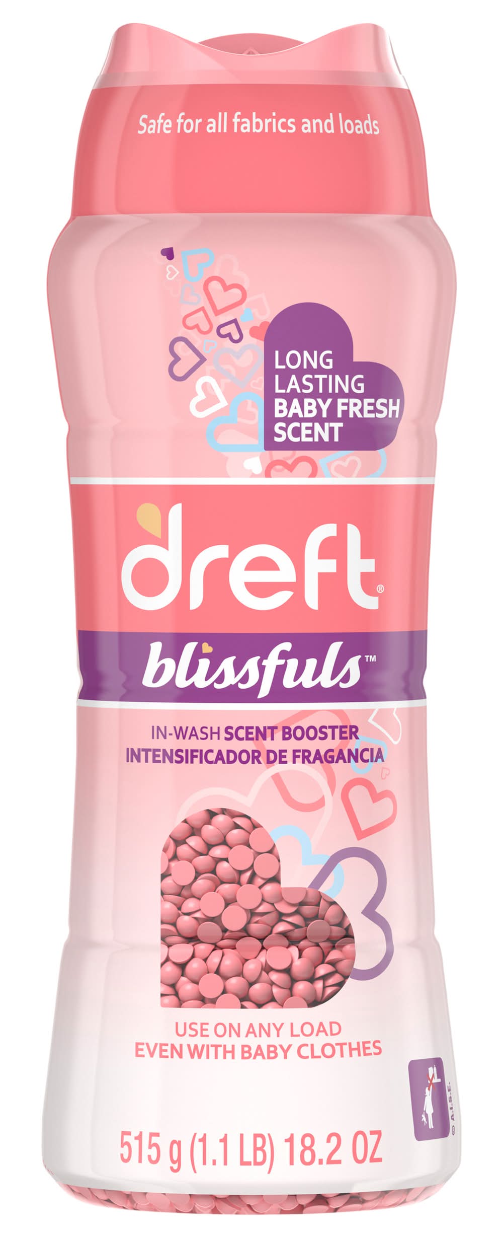 Dreft In-Wash Scent Booster Beads Baby Fresh Scent, Blissfuls (18.2 oz)