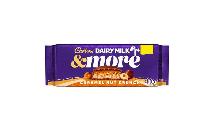 Cadbury Dairy Milk More Crmel Nut Crch 1 200g (406698)