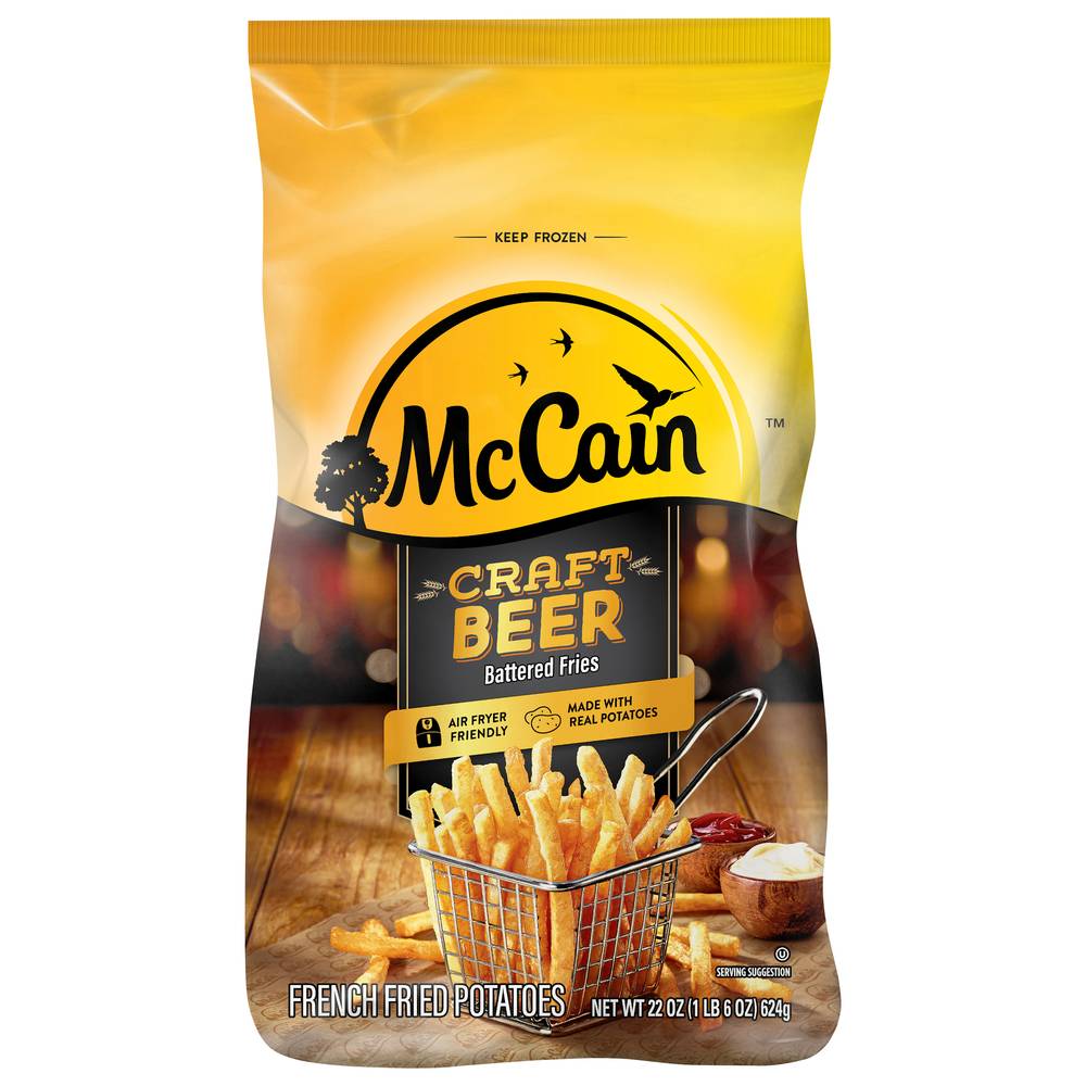 McCain Craft Beer Battered Frozen Fried Potatoes (22 oz)