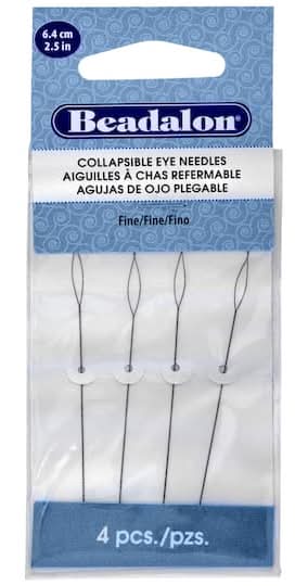Beadalon Fine Collapsible Eye Needles, 2.5 in (4 ct)