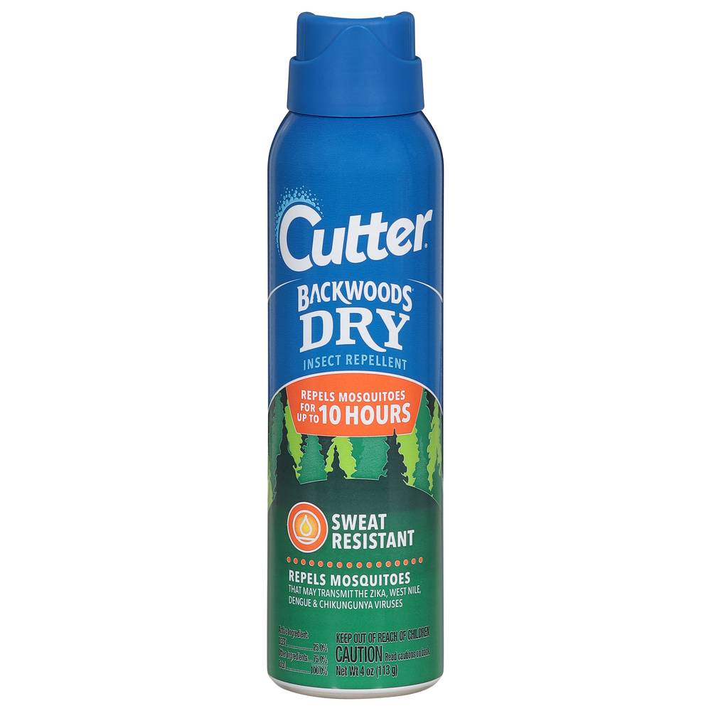 Cutter Backwoods Dry Sweat-Resistant Insect Repellent