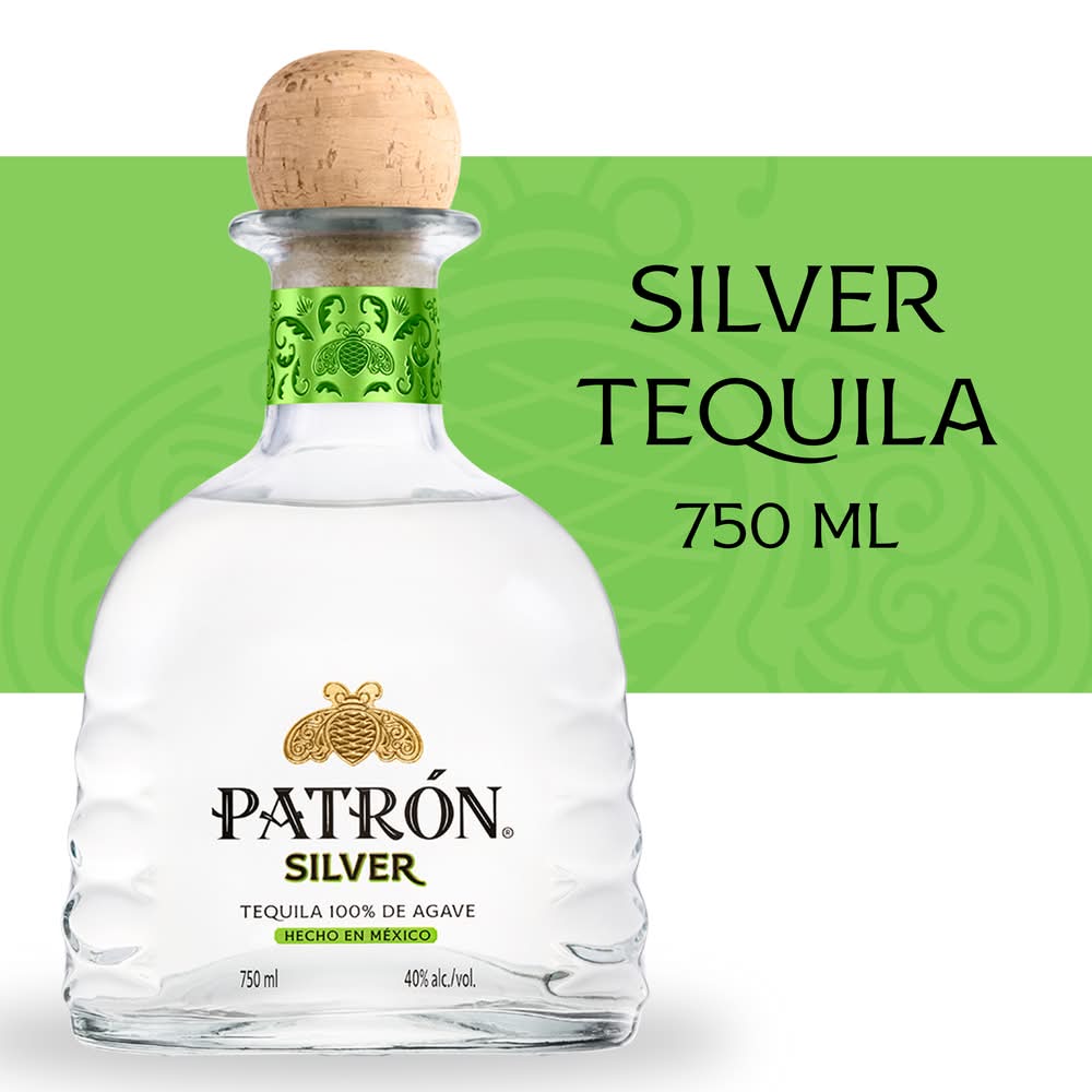PATRÓN Silver Tequila (750 ml)