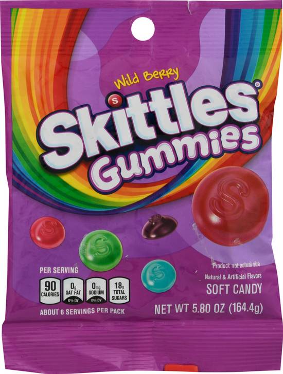 Skittles Wild Berry Gummies Soft Candy