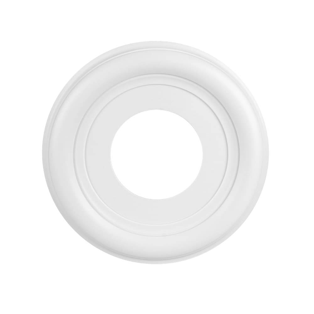 allen + roth 10-in W x 10-in L Traditional Painted White Composite Whole Ceiling Medallion | CM1