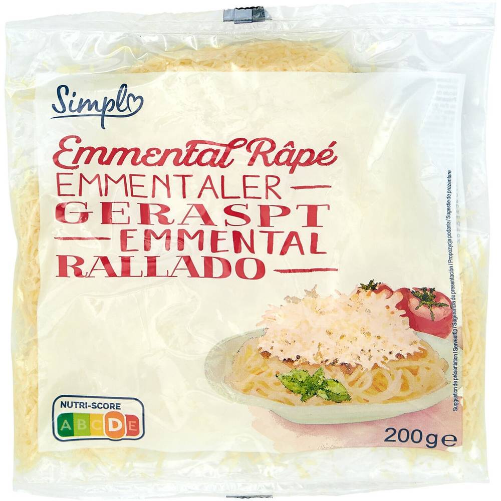 Simpl - Fromage emmental râpé (200g)