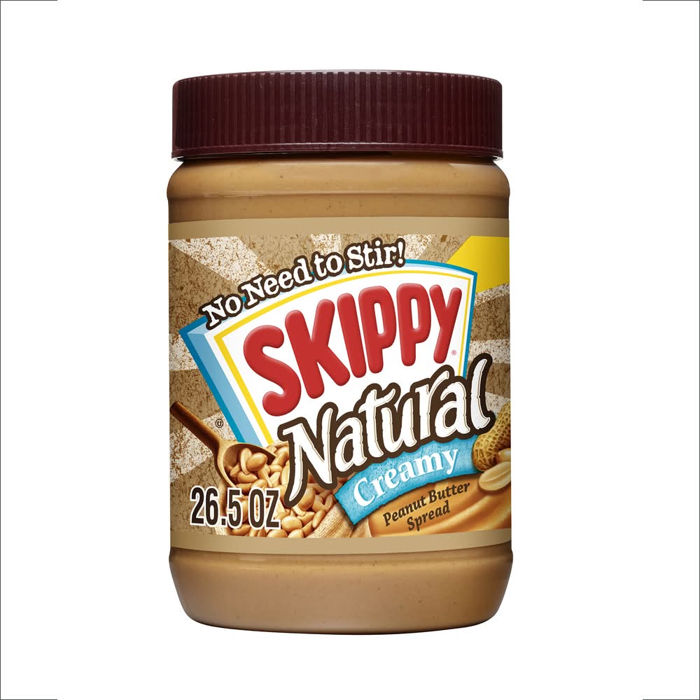 Skippy Natural Creamy Peanut Butter (26.5 oz)