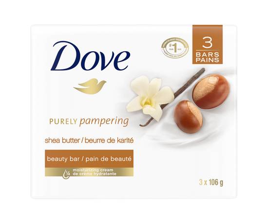 Dove Purely Pampering Shea Butter and Warm Vanilla Beauty Bar (3 units)
