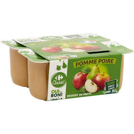 Carrefour Classic' - Compote de fruits (pomme - poire)