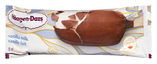 Häagen-dazs barres glacées au chocolat - chocolate ice cream bars (vanille lait)