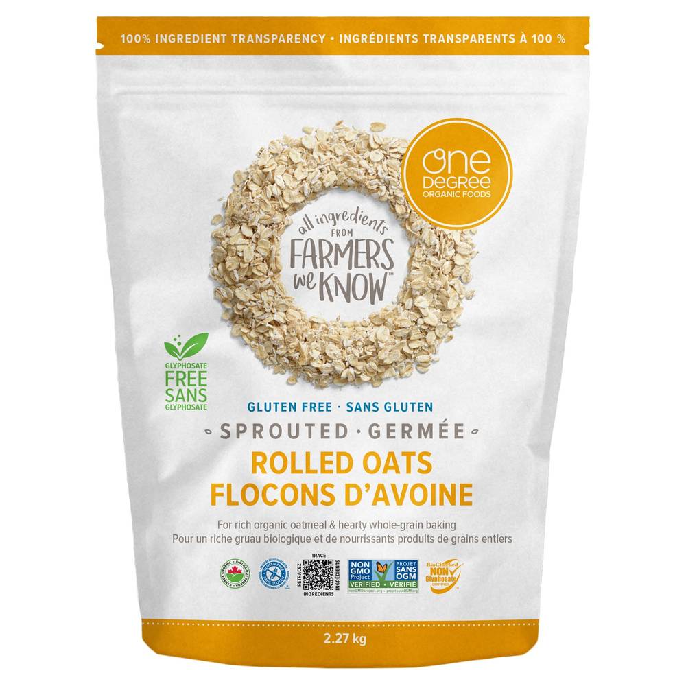 One Degree Organic Sprouted Rolled Oats, 2.27Kg