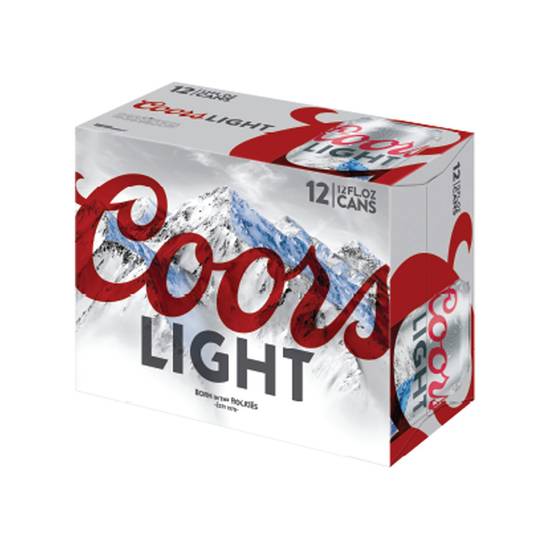 Coors Light 12 Pack 12oz Cans