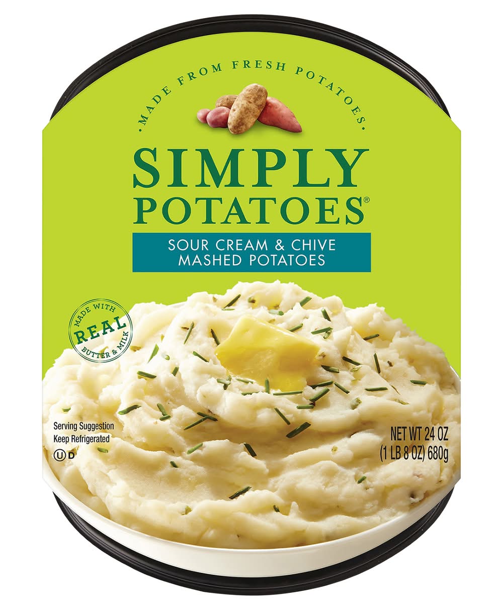 Simply Potatoes Mashed Potatoes, Sour Cream & Chive (24 oz)