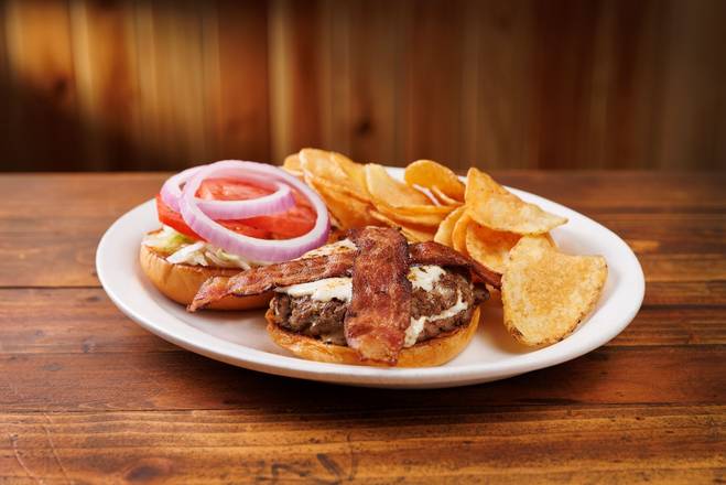 **GARLIC BUTTER BACON SMASHBURGER