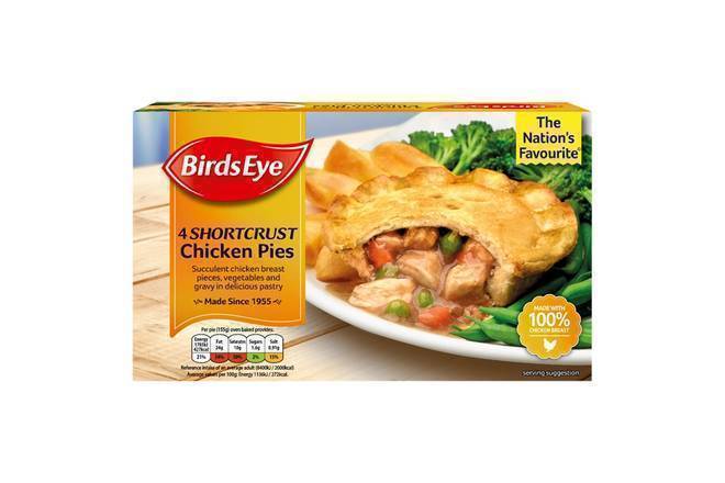 Birdseye Chicken Pies 4pk 620g
