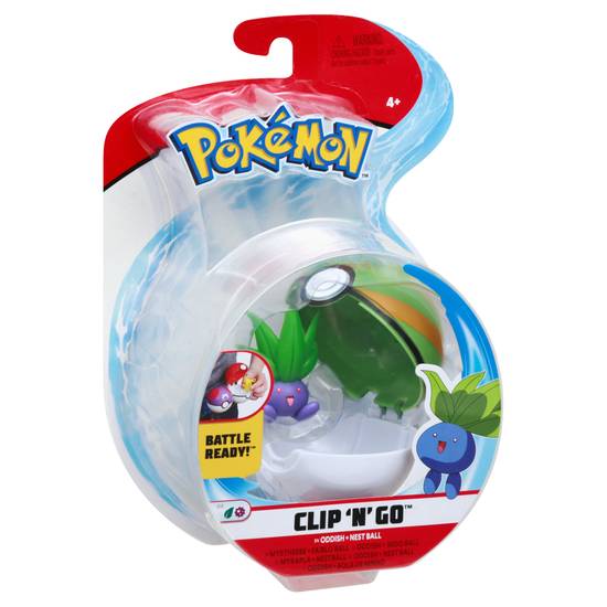 Pokémon 4+ Clip 'N' Go Pokemon Oddish + Nest Ball