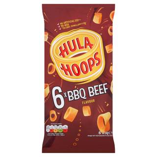 Hula Hoops BBQ Beef Multipack Crisps 6 Pack