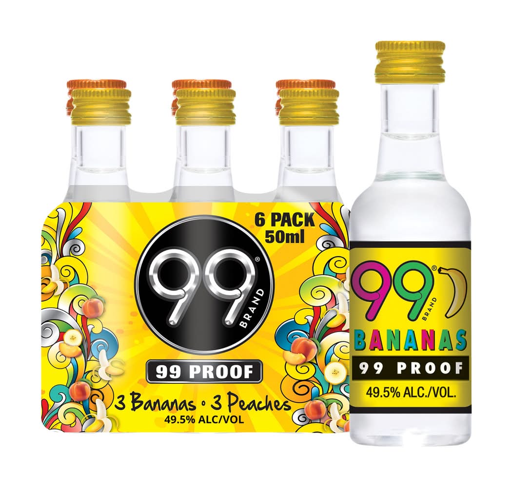 99 Brand Banana & Peaches Sleeve (6 x 50 ml)