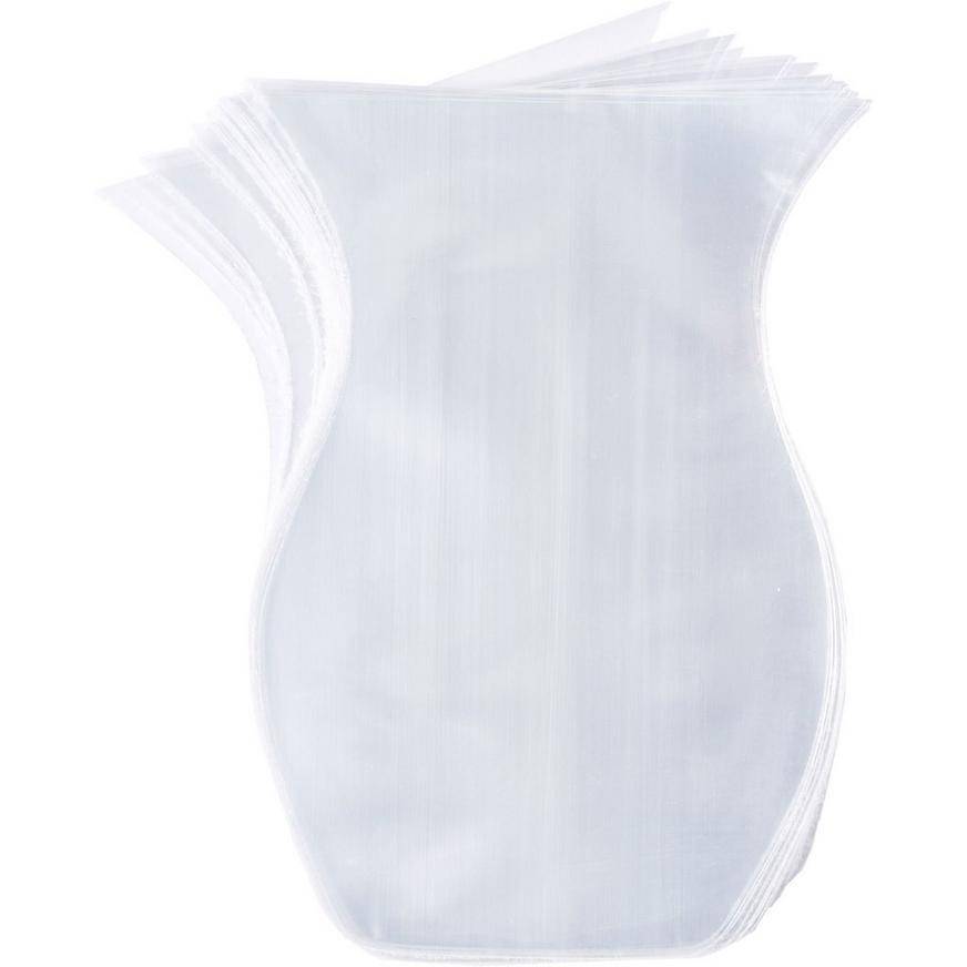 Party City Clear Shaped Plastic Treat Bags ( 100 ct)