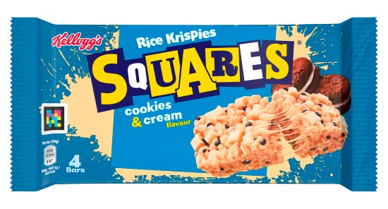 Kellogg's Cookies and Cream, Rice Krispies Squares (4 pack)