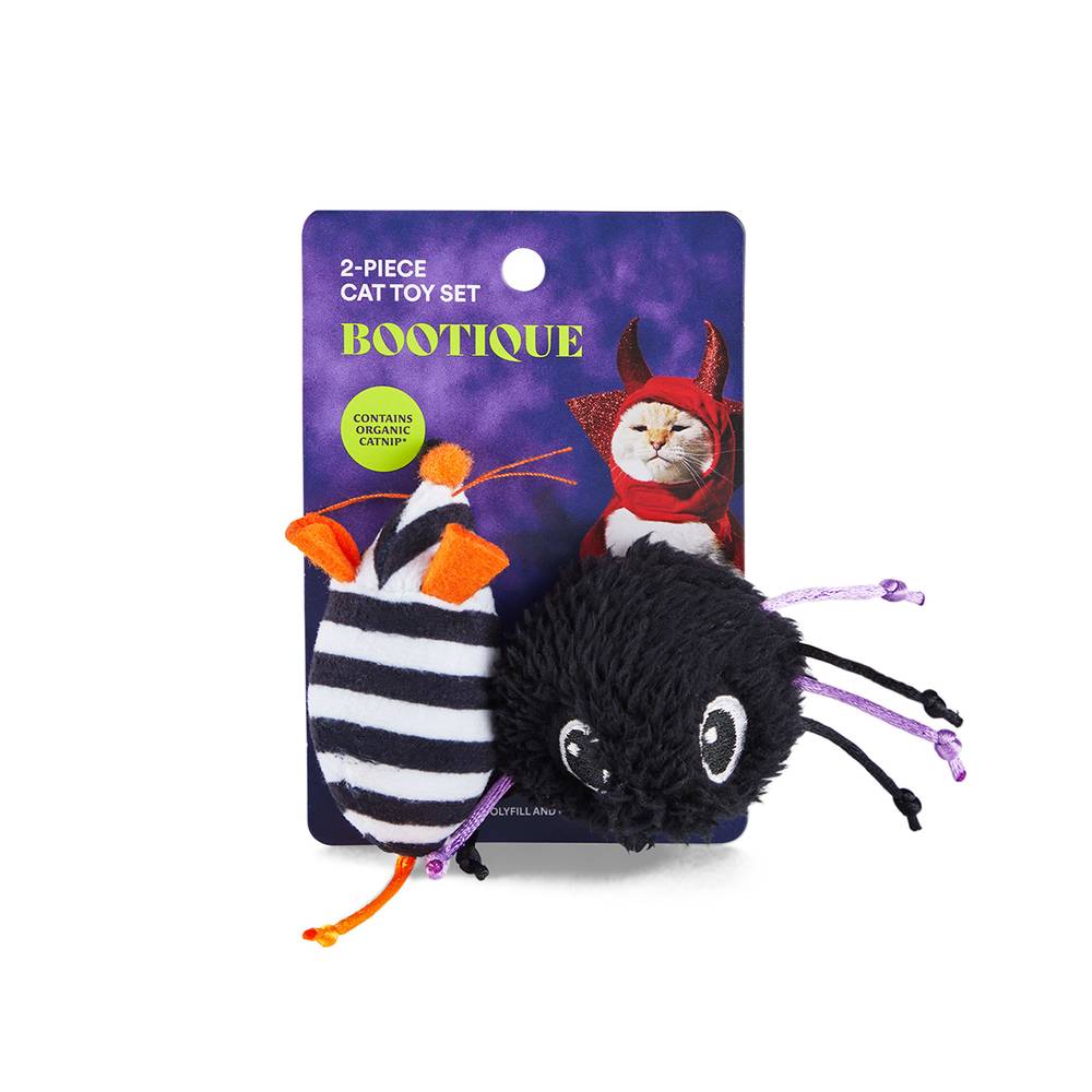 Bootique ratón y araña halloween para gato (2 un)