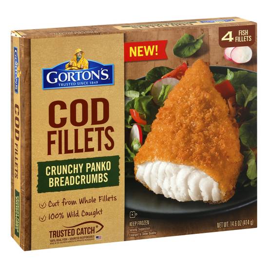 Gorton's Crunchy Panko Breadcrumbs Cod Fillets (4 ct)