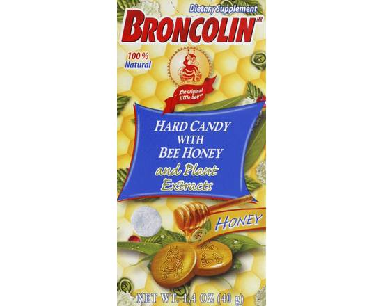Broncolin · Hard Candy with Bee Honey & Plant Extracts (1.4 oz)