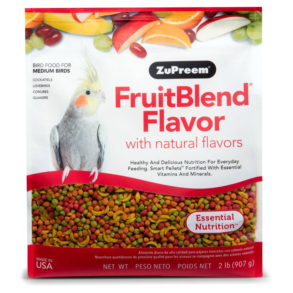 ZuPreem Medium Bird Food, Fruitblend, (2 lbs)