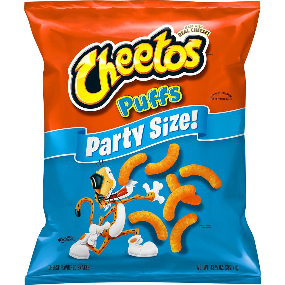 Cheetos Party Size Puffs Snacks, Cheese (13.5 oz)