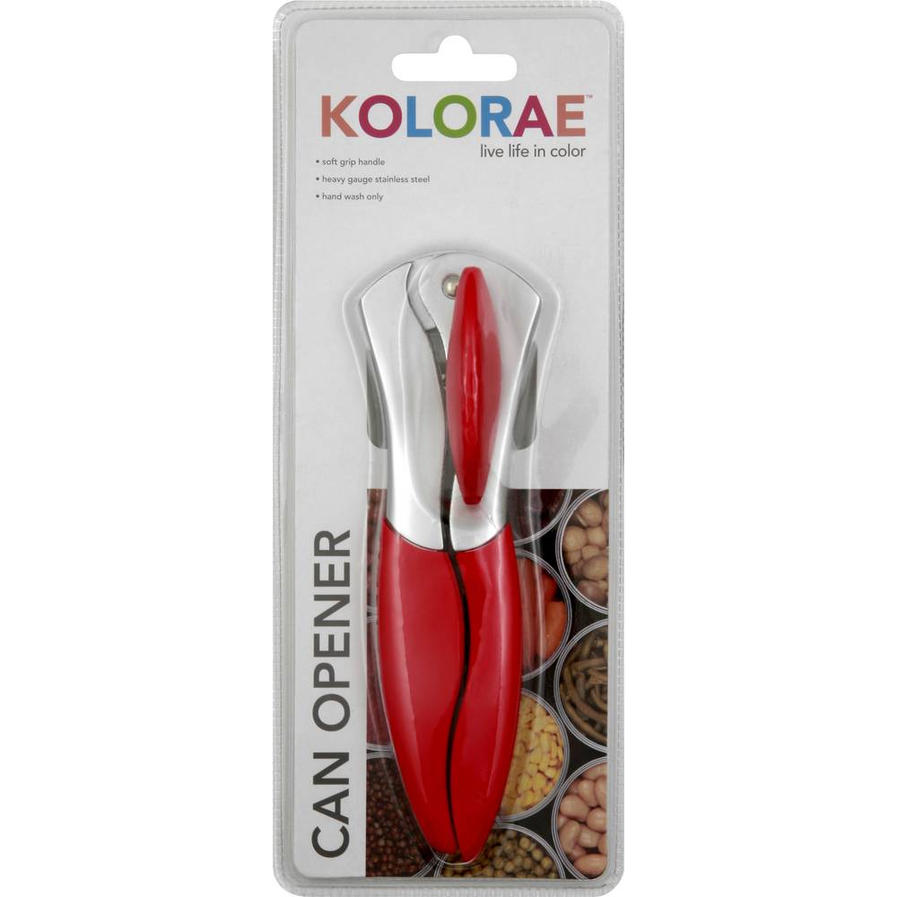 Kolorae Can Opener With Soft Grip Handle