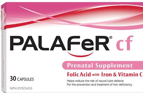 Palafer Cf Prenatal Supplement Capsules