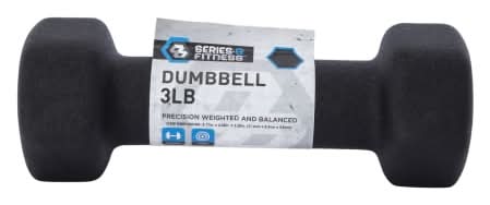Series-8 Fitness™ 3lb Dumbbell Black