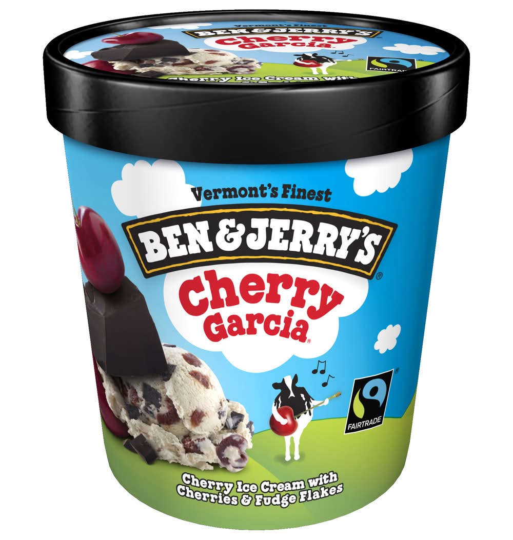 Ben & Jerry's Vermont's Finest Ice Cream, Cherry Garcia (16 fl oz)