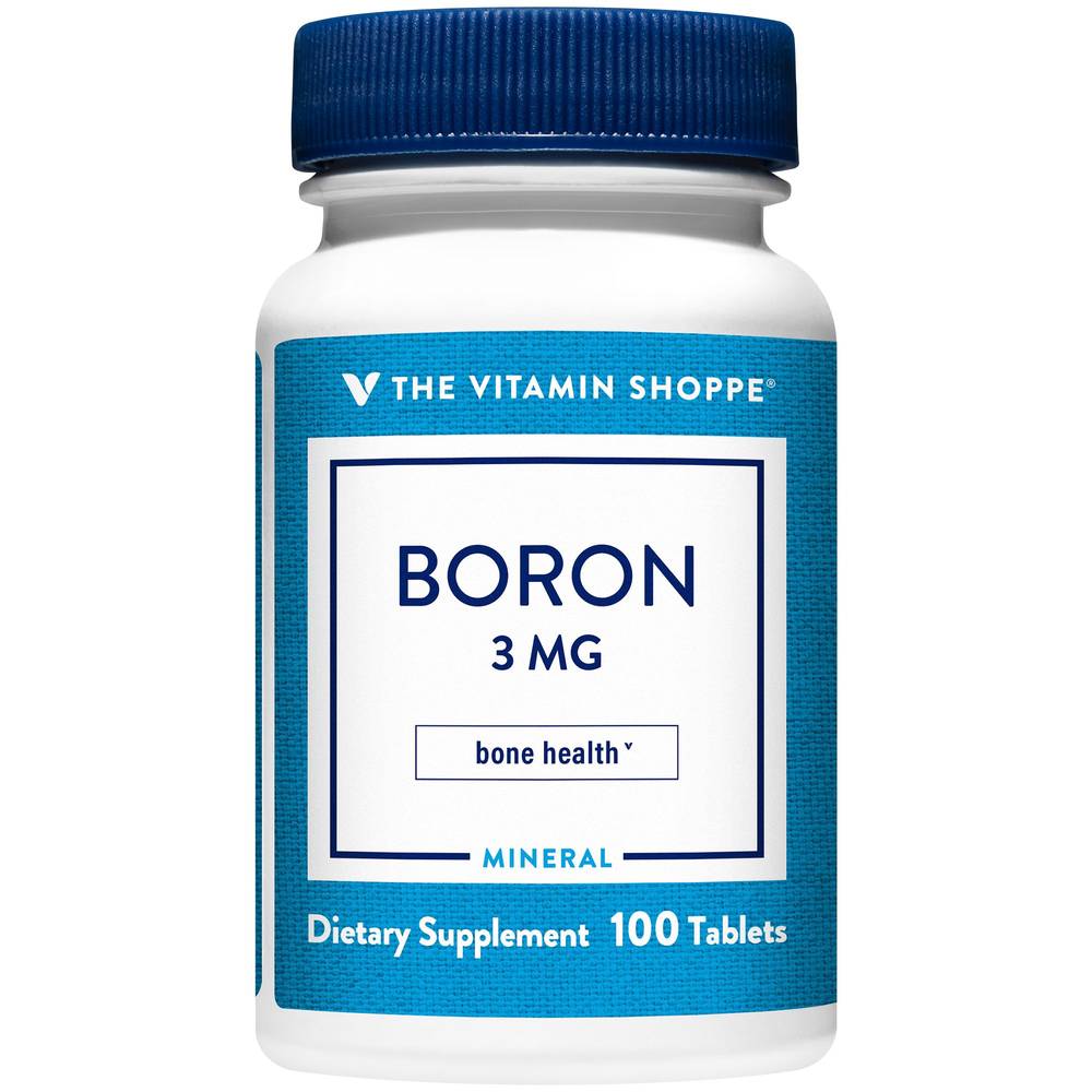 The Vitamin Shoppe Boron Bone Health Dietary Supplement Tablets (100 ct)