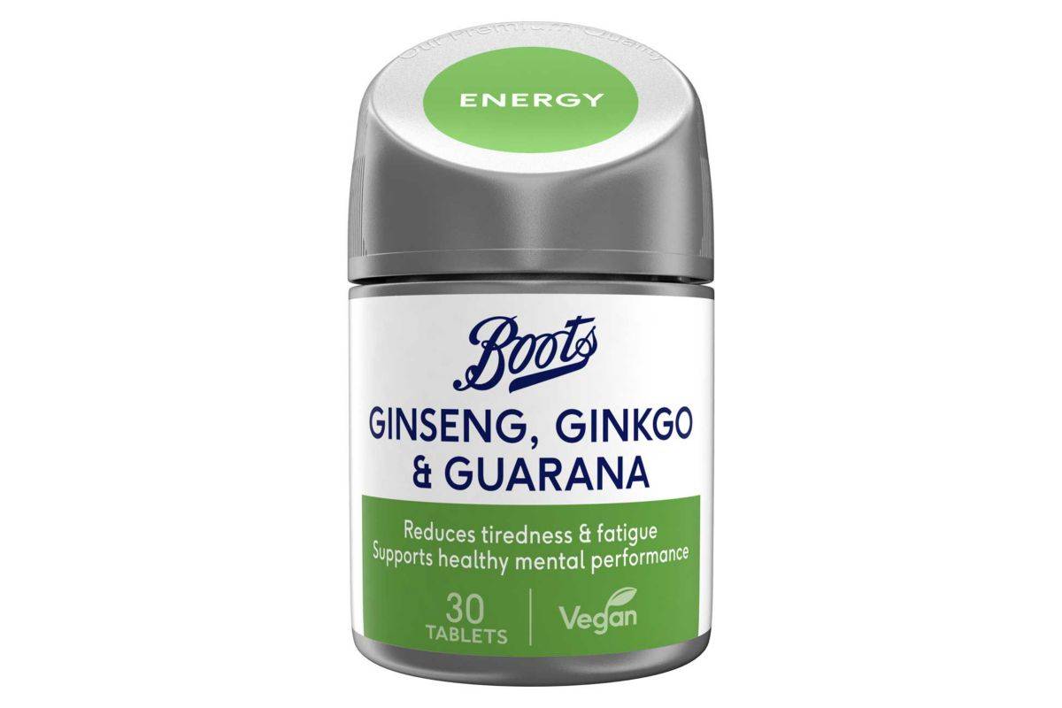 Boots Ginseng, Ginkgo & Guarana - 30 one a day tablets