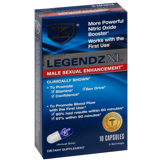Tk Supplements Legendz Xl Male Sexual Enhancement (10 ct)