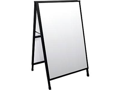 Excello Global Products Indoor/Outdoor A-Frame Sidewalk Sign (24" x 36"/black)