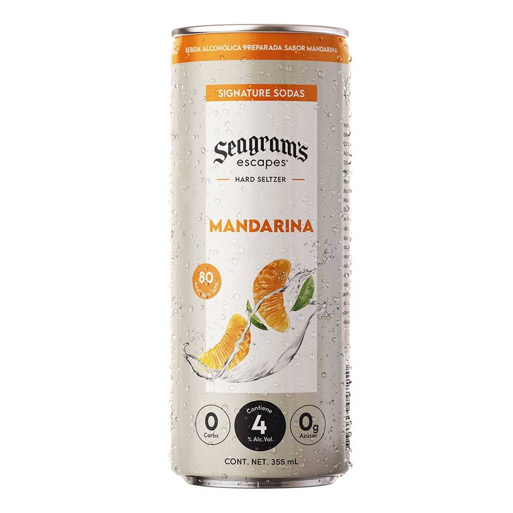 Seagram's Escapes · Bebida alcohólica preparada, mandarina (355 ml)