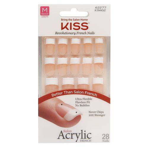 Kiss Salon Acrylic French Nail Kit - 28.0 ea