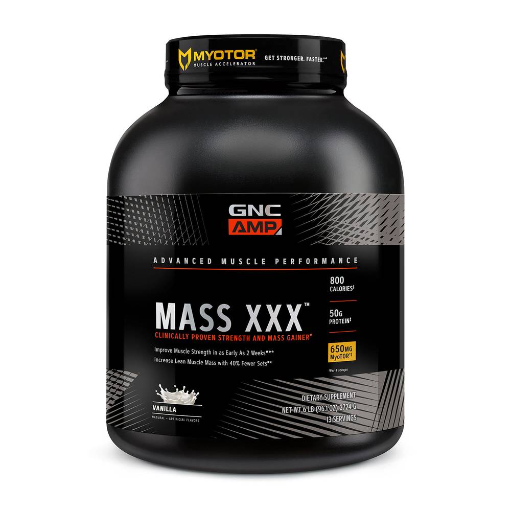 Gnc Amp Mass Xxx Advanced Muscle Performance Supplement (vanilla)