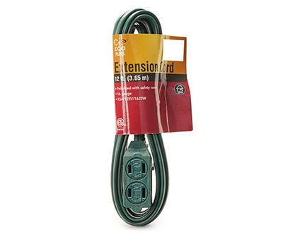 Eco Plugs Indoor Green Extension Cord (12 ft)