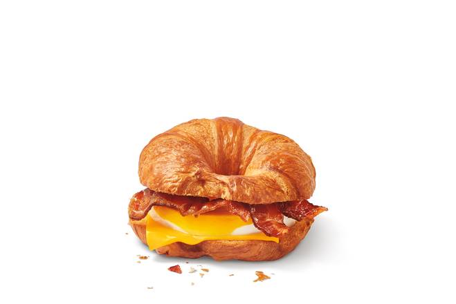 Maple Bacon Cheddar Croissant Breakfast Sandwich